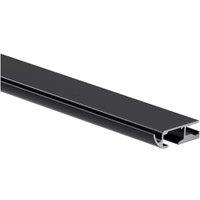 New Edge Blinds Black Hidden Ceiling Fix Aluminium Curtain Hanging Track | Size: 330 cm
