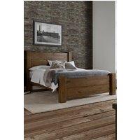 Time4sleep Plank Wooden Bed Frame LFE - Bed Frame in Brown | Size: Super King