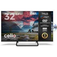 Cello 32 inch Smart Full HD TV, Built-in DVD Player, Freeview Play, Freesat in Black