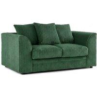 SOFA SCENE LTD CHICAGO 2 SEATER GREEN JUMBO CORD SOFA SET