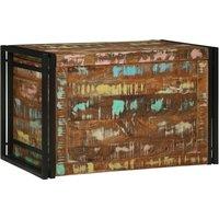 Berkfield Home Multicolour Storage Box 80 x 50 x 50 cm - Solid Reclaimed Wood in Brown
