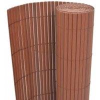 Berkfield Home Double-Sided Garden Fence 110x500 cm Brown