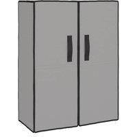 Berkfield Home Shoe Cabinet Grey 60x28x90 cm Fabric | Size: 60 x 28 x 90 cm