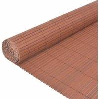 Berkfield Home Durable Double-Sided Garden Fence 110x500 cm Brown
