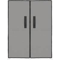Berkfield Home Shoe Cabinet Grey 60x28x90 cm Fabric | Size: 60 x 28 x 90 cm