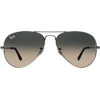Ray-Ban Aviator Silver Grey Gradient Sunglasses