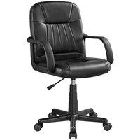 KORVIXA Office Chair Computer Desk Chair Adjustable with Arms Wheels in Black | Size: 100 cm x 100 cm