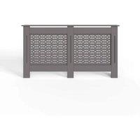 VOGREX Geometric MDF Grey Radiator Cover