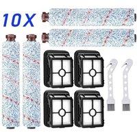 FLAVORA 4xfilters+4xMain Brush+2xSmall Brush Vacuum Cleaner in Black | Size: 0.6m2