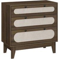 VOGREX 3 Drawer Dresser Bedside Table Chest for Bedroom