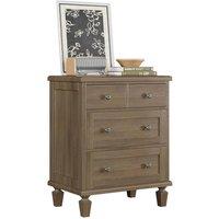 VOGREX Vintage 4 Drawer Dresser for Home Bedroom Wood in Brown