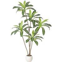 VOGREX 4 FT Artificial Dracaena Tree, Artificial Plants Indoor in Green