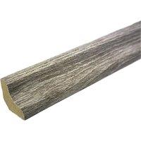 Vinyl Flooring UK Laminate & Wood Floor Scotia Beading 812 (2.4m Length) Pack of 10 in Grey