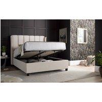 Bedmaster Aurora Velvet Ottoman Bed & Memory Maestro Memory Foam Mattress in Light Stone | Size: King