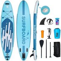 FLAVORA Blue 11FT Paddle Board SUP Stand Up Sudboard | Size: 0-12 m