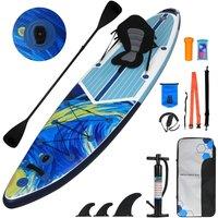 FLAVORA Dark Blue Paddle Board 11FT SUP Sufboard Kayak Seat | Size: 0-12 m