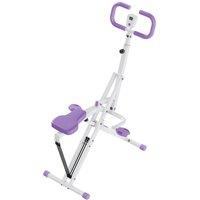 FLAVORA Squat Rowing Machine Foldable Exercise Equipment in Purple | Size: 0-12 m