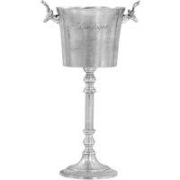 Berkfield Home Champagne Cooler Solid Aluminium 39x29x71 cm Silver | Size: 39 x 29 x 71 cm