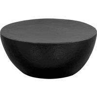 Berkfield Home Coffee Table Hammered Aluminium 70x30 cm Black