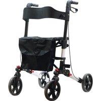 Aidapt Deluxe Fold Flat Rollator in White