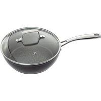 Stellar Rocktanium, 24cm Saute Pan, Non-Stick in Metallic Silver
