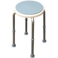 mysmartbuy Bath & Shower Stool with Rotating Seat - Waterproof, Rust Resistant & Height Adjustable Mobility Aid Stool with Non-Slip Feet