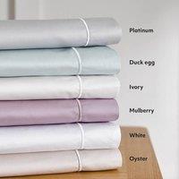 mysmartbuy 400 Thread Count Fine Percale Deep Fitted Sheet in King White