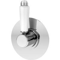 Balterley Traditional Concealed Thermostatic Shower Stop Tap Chrome in Silver