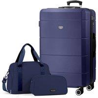 Lugg Jetset 3-Piece Travel Set - 32inch Suitcase, Duffel Bag & Toiletry Bag in Midnight