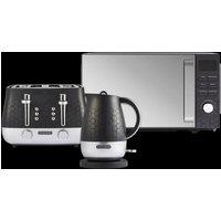 Morphy Richards Cassini Kettle, Toaster, Microwave Moonless Night Bundle in Black | Size: Medium