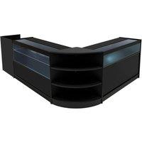 Monstershop Europa LED Shop Counter Set B1200, C1200, TB60 & LM60 - Black