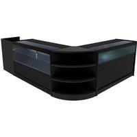 Monstershop Europa LED Shop Counter Set B1500, C1500, TB60 & LM60 - Black