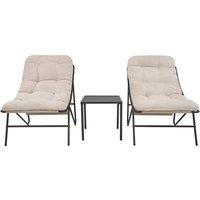 Monstershop 3 Piece Bistro Set - Grey & Cream