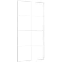 Berkfield Home Sliding Door ESG Glass & Aluminium 102.5x205 cm White