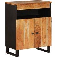 Berkfield Home Sideboard with 2 Doors 60x33x75 cm Solid Wood Acacia in Brown | Size: 60 x 33 x 75 cm