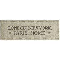 Berkfield Home Kitchen Rug Washable Capital Home 60x180 cm Velvet in Taupe