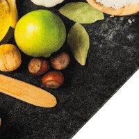 Berkfield Home Kitchen Rug Washable Spices 60x300 cm Velvet in Black