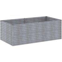 Berkfield Home Garden Raised Bed 196x100x69 cm Corten Steel in Brown | Size: 196 x 100 x 69 cm