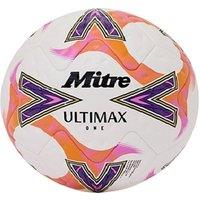 Mitre Ultimax One 26 Logo Football in White