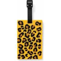 BluCore Travel Luggage Tag with ID Card, Bag Identification Tag in Yellow