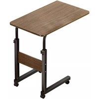 SPETLEK Mobile Over Bed Table Brown