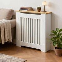 SPETLEK 83cm High Radiator Cover Vertical S - 78x20x83cm in White | Size: 78 x 20 x 83 cm