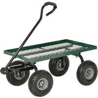 KORVIXA Green Garden Trolley Cart with 10 Pneumatic Wheels | Size: 1.25kg