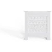 Havendro Small Geometric White MDF Radiator Cover