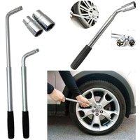 Havendro 2.5T Scissor Jack Extendable Tire Wrench in Black