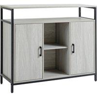 Havendro Modern Sideboard Storage Cabinet with Adjustable in Grey
