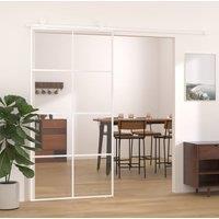 Berkfield Home Sliding Door ESG Glass & Aluminium 102.5x205 cm White