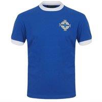 Northern Ireland Men's Adults Retro Shirt in Blue | Size: Large