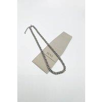 SVNX Men's Woven Chain Necklace in Silver