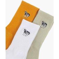 Sock Talk Men's Embroidered Cows Cotton Socks - 3 Pack | Size: 7-11